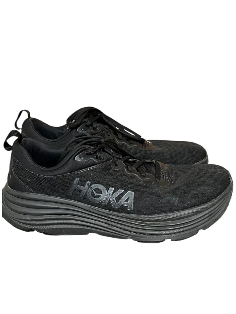 Hoka Men's All-Black Athletic Running Shoes